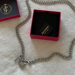 Juicy Couture Silver Charm Necklace or Waistlace !!! 😃 approximately 28“